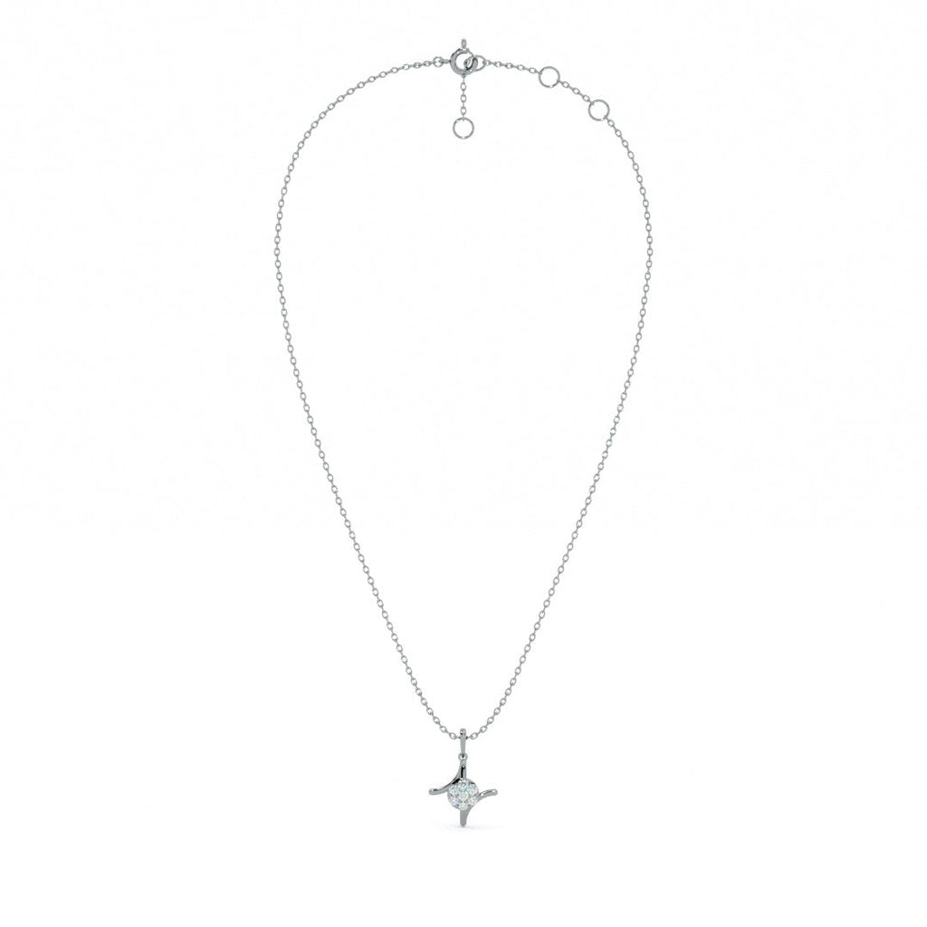 Charm Axis 9KT Gold Lab Grown Diamond Necklace