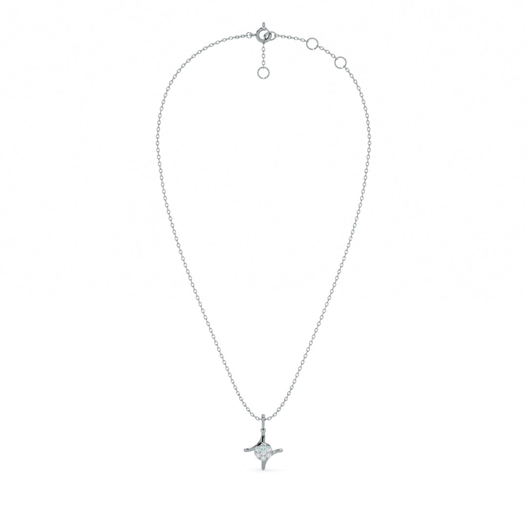 Charm Axis 9KT Gold Lab Grown Diamond Necklace