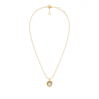 Tidal Teardrop 9KT Gold Lab Grown Diamond Necklace
