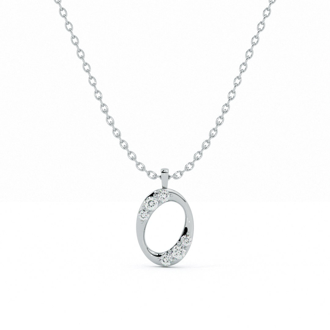 Ecliptica Orbit 9KT Gold Lab Grown Diamond Necklace