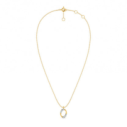 Ecliptica Orbit 9KT Gold Lab Grown Diamond Necklace