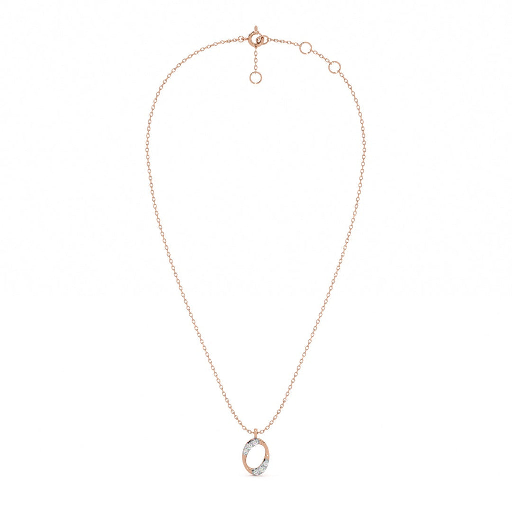 Ecliptica Orbit 9KT Gold Lab Grown Diamond Necklace