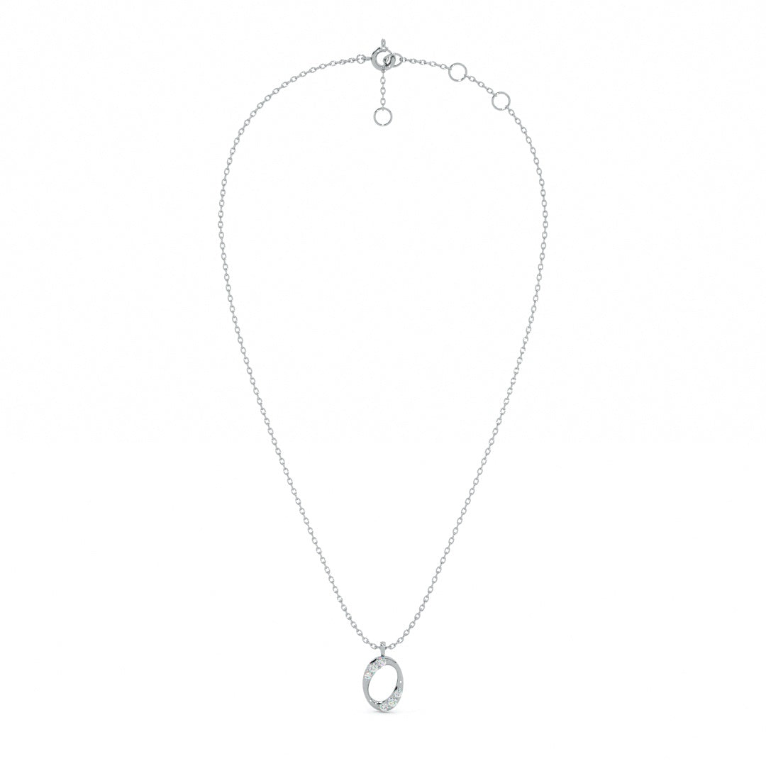 Ecliptica Orbit 9KT Gold Lab Grown Diamond Necklace