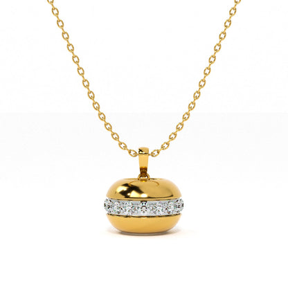 Twilight Bell 9KT Gold Lab Grown Diamond Necklace