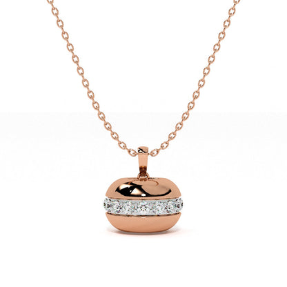 Twilight Bell 9KT Gold Lab Grown Diamond Necklace