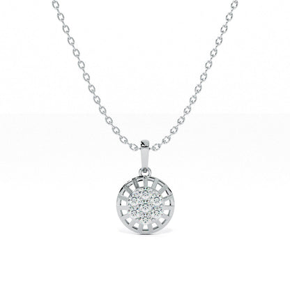 Sun Aura Radiant 9KT Gold Lab Grown Diamond Necklace