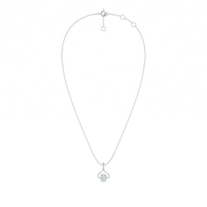 Muse Drop Frame 9KT Gold Lab Grown Diamond Necklace