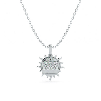 Solar Gleam 9KT Gold Lab Grown Diamond Necklace