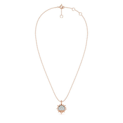 Solar Gleam 9KT Gold Lab Grown Diamond Necklace