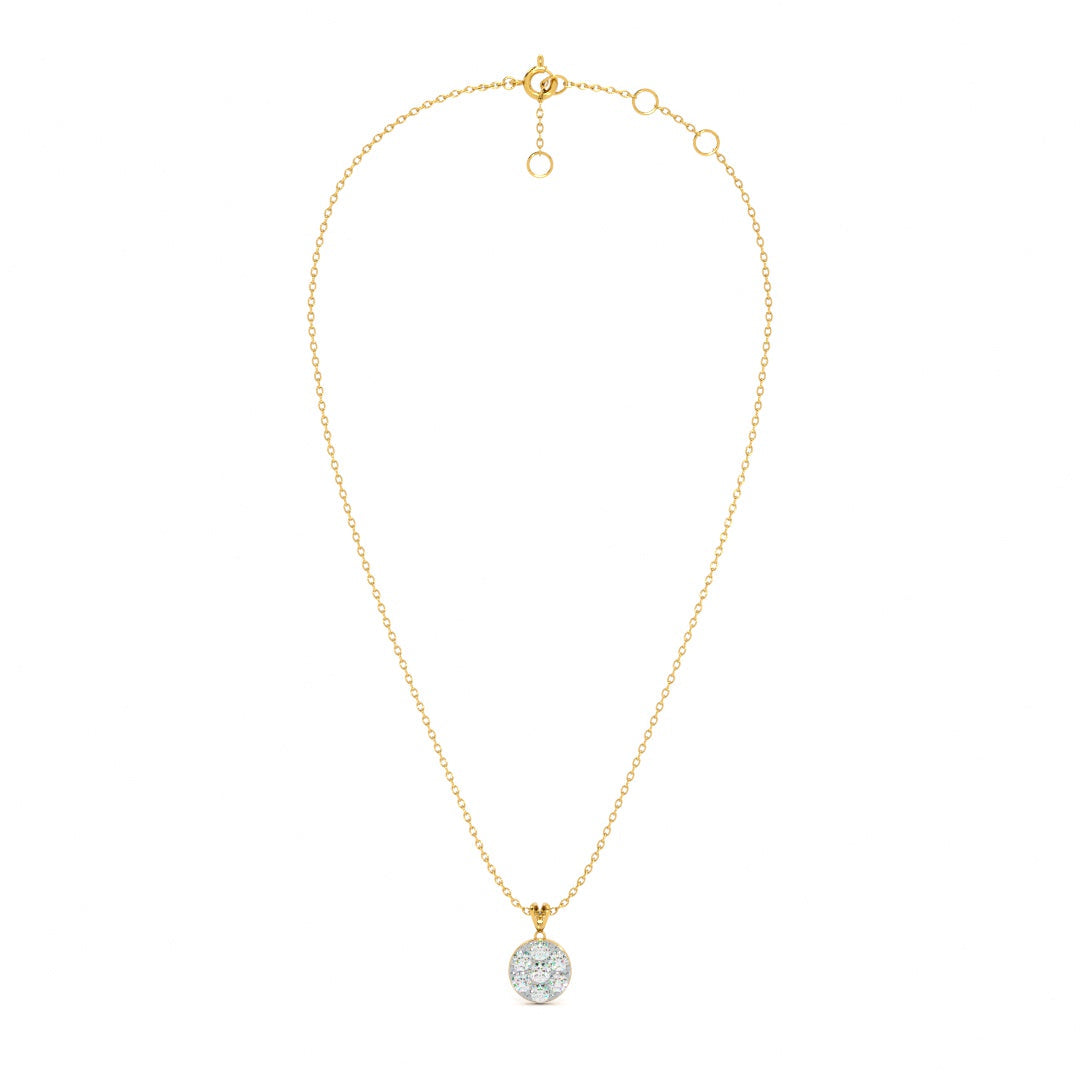 Celestical Dot 9KT Gold Lab Grown Diamond Necklace