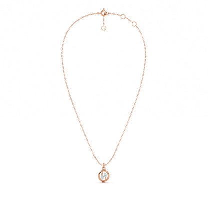 Orbit Embrace 9KT Gold Lab Grown Diamond Necklace