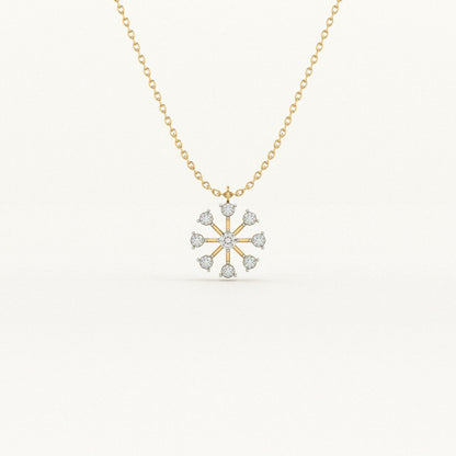 Boundless Stone 9KT Gold Lab Grown Diamond Necklace