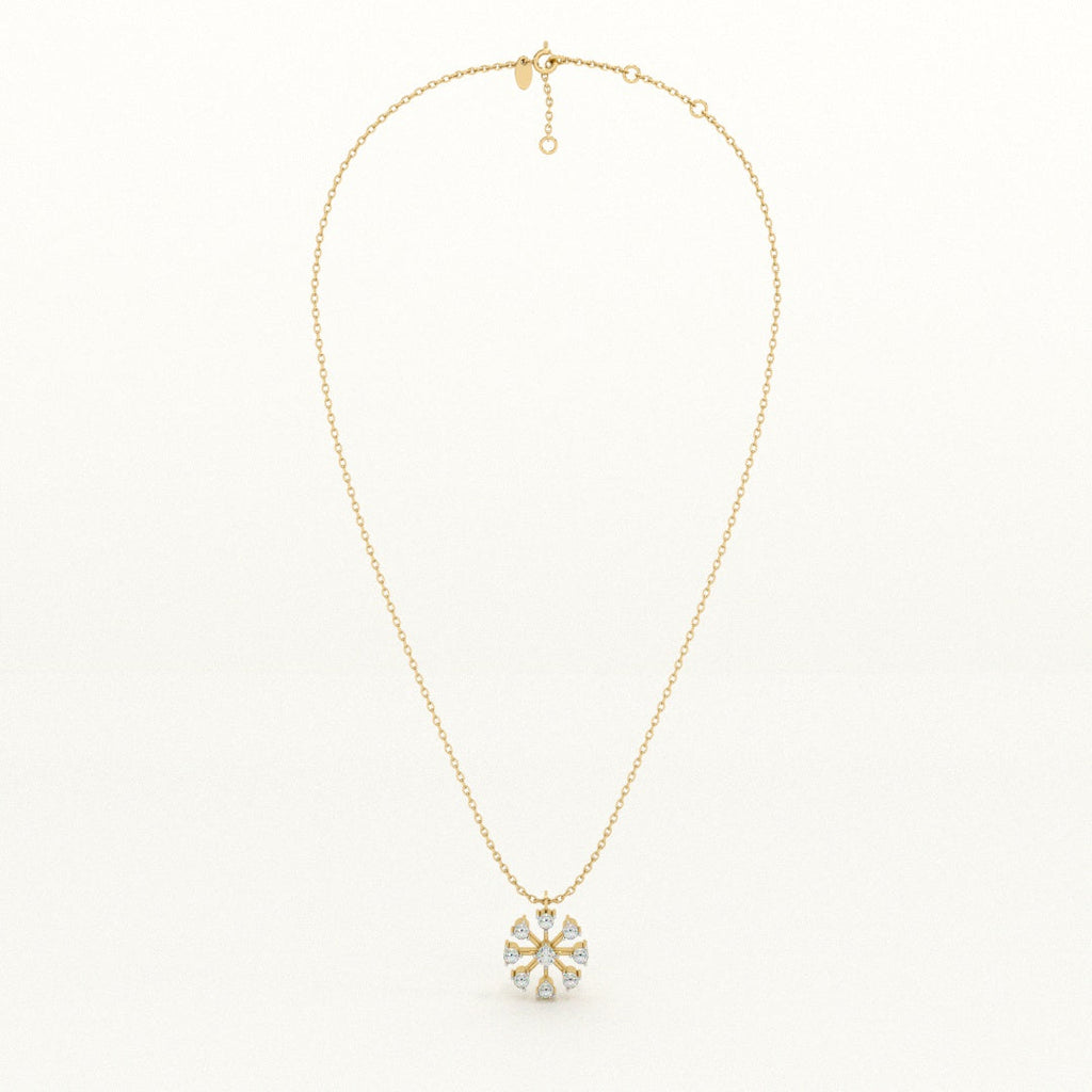 Boundless Stone 9KT Gold Lab Grown Diamond Necklace