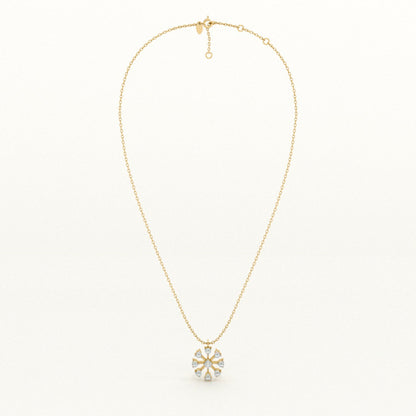 Boundless Stone 9KT Gold Lab Grown Diamond Necklace