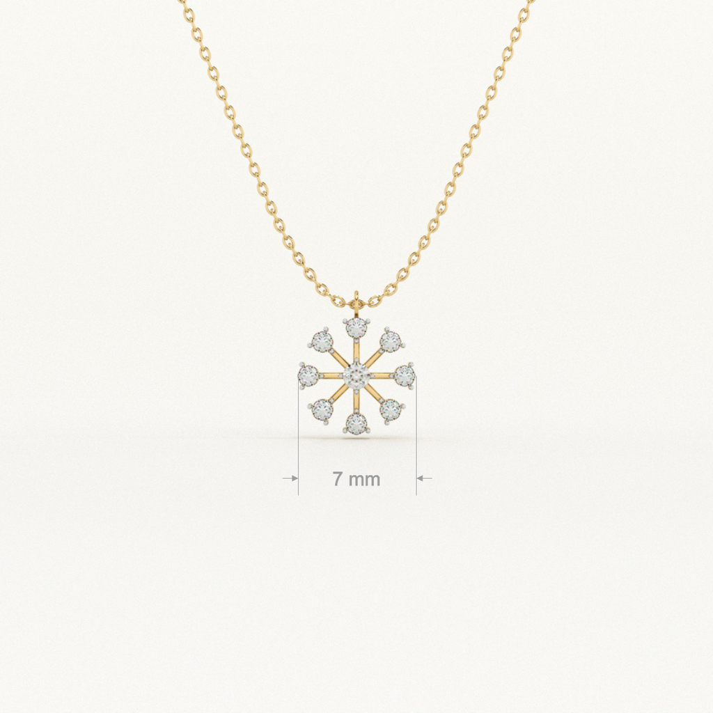 Boundless Stone 9KT Gold Lab Grown Diamond Necklace