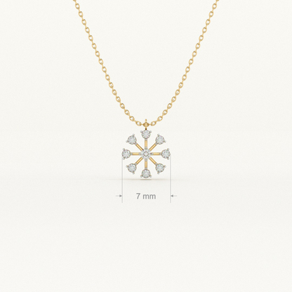 Boundless Stone 9KT Gold Lab Grown Diamond Necklace