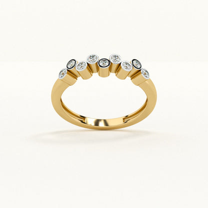 Twinkle Trail 9KT Gold Lab Grown Diamond Ring