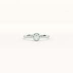 Bezel Round 925 Silver Ring