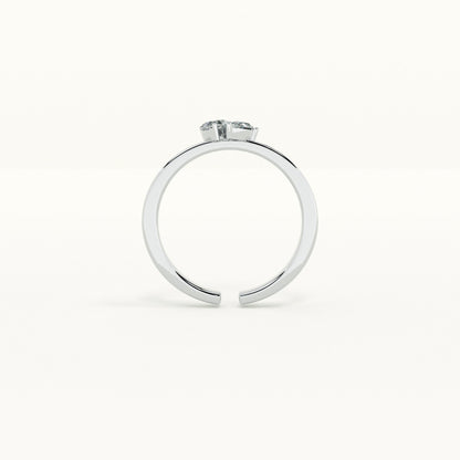You and Me Stone 925 Silver Ring