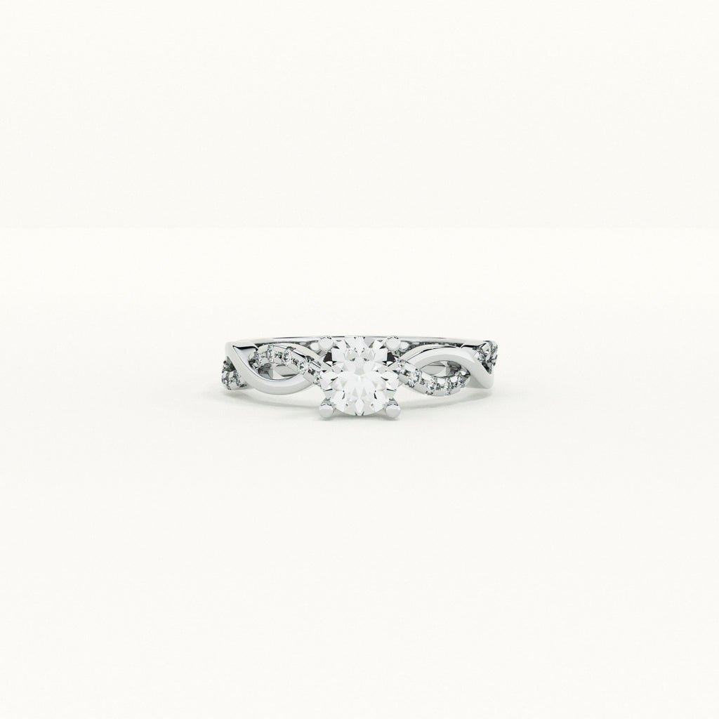 Criscross 925 Silver Love Ring