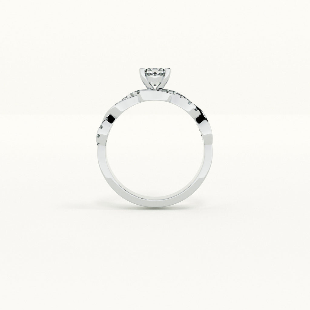 Criscross 925 Silver Love Ring