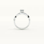 Criscross 925 Silver Love Ring