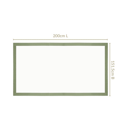 Midori Cotton Tablecloth For 6 Seater In Sage Green 200x150cm