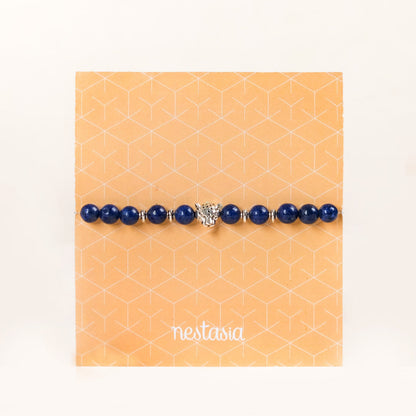 Blue Lapis Stone Cheetah Bracelet