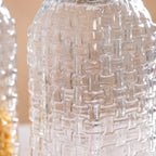 Lattice Glass Storage Container With Blue Bird Lid Set Of 2 2000ml