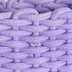 Lavender Rope Style Small Basket 21cm