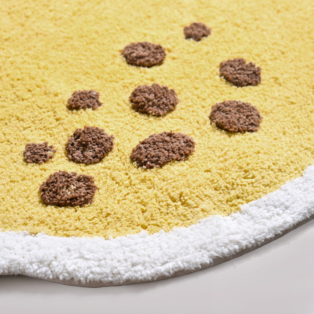 Anti Slip Lemon Cotton Floor Mat 76x56cm