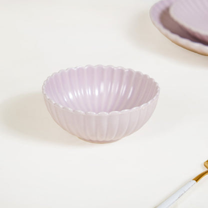 Lilac Scallop Side Bowls Set Of 4 250ml