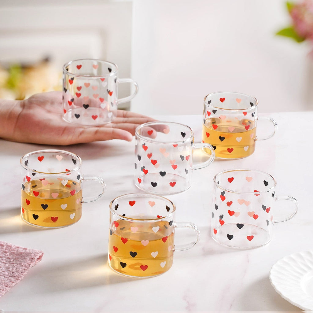 Little Hearts Cup Set Of 6 120ml