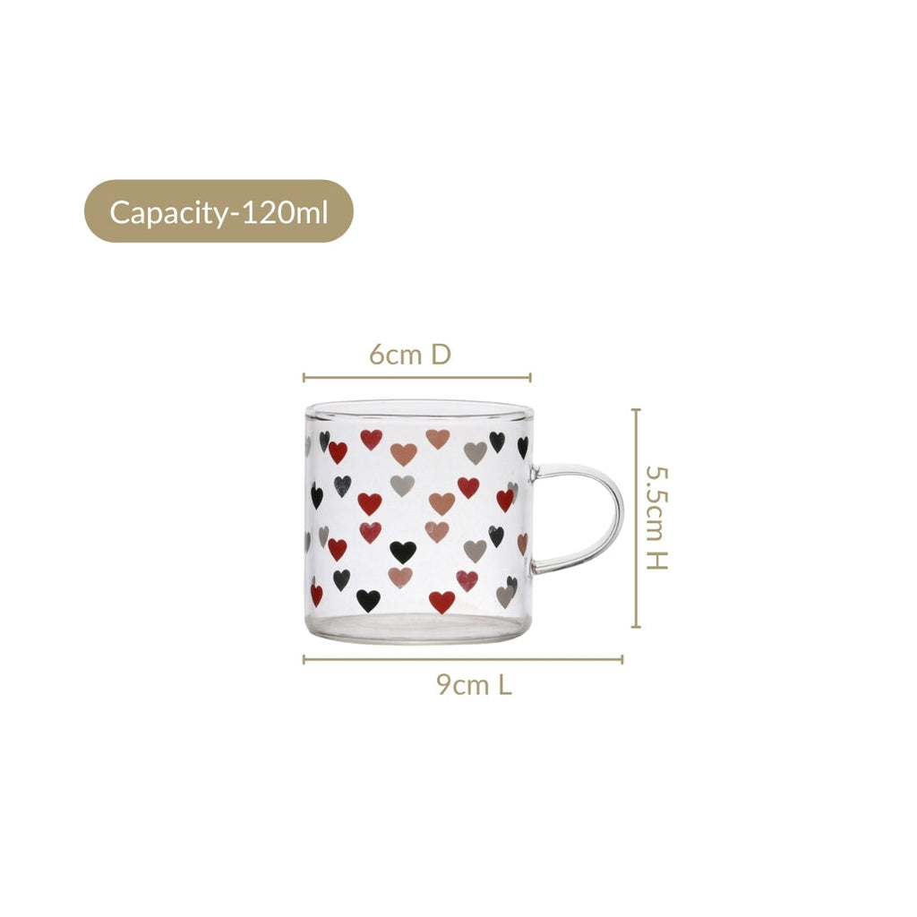 Little Hearts Cup Set Of 6 120ml