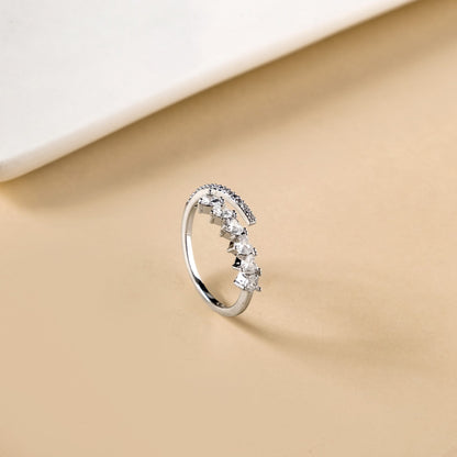 Lovestruck Bypass Silver Ring