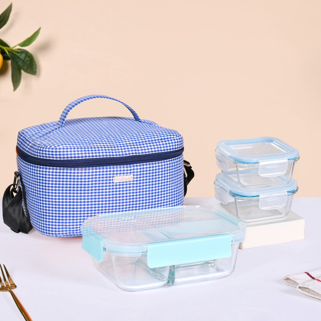 Lunch Companion Insulated Lunch Bag And Tiffin Set