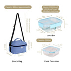 Lunch Companion Insulated Lunch Bag And Tiffin Set