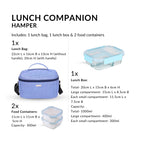 Lunch Companion Insulated Lunch Bag And Tiffin Set