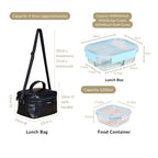 Insulated Lunch Bag With Microwave Safe Boxes