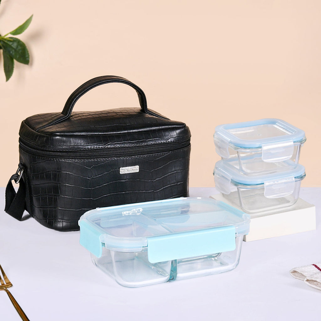 Insulated Lunch Bag With Microwave Safe Boxes