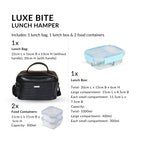 Insulated Lunch Bag With Microwave Safe Boxes