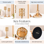 Luxe Vintage Candle Holder Set Of 2