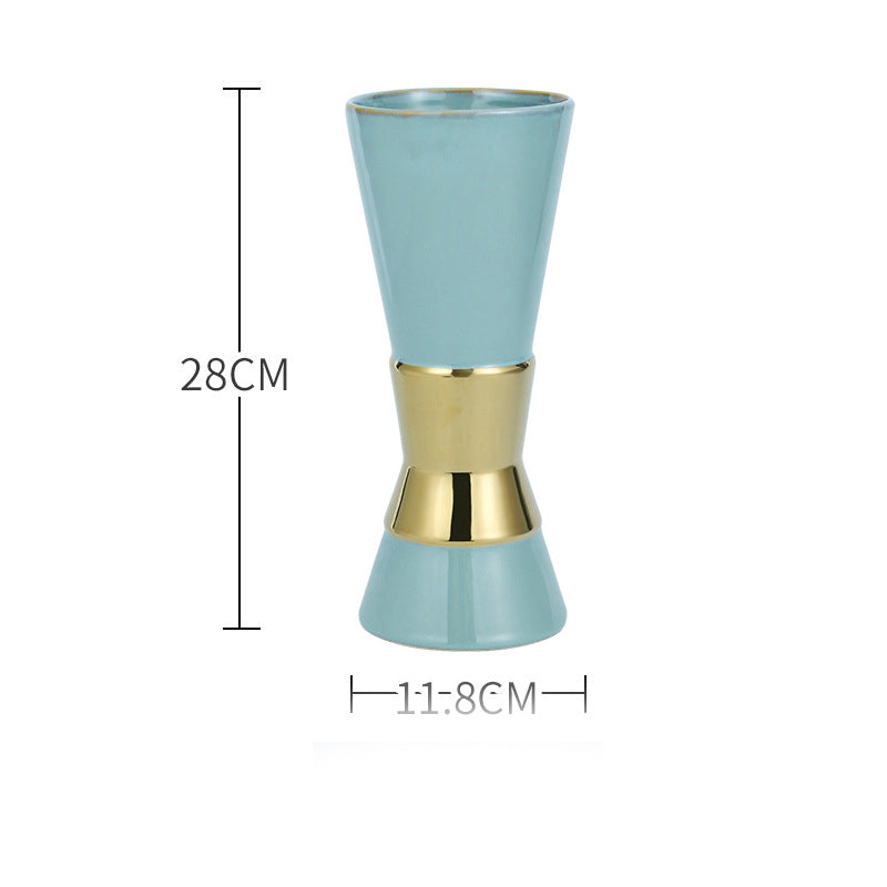 Ornamental Blue Flower Pot