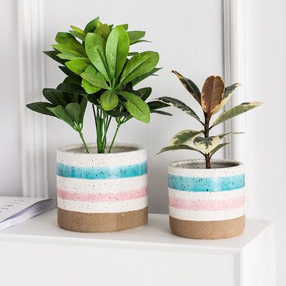 Multicolour Plant Pot Set Of 3