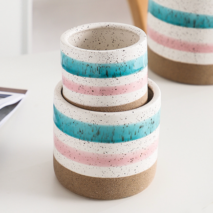 Multicolour Plant Pot Set Of 3
