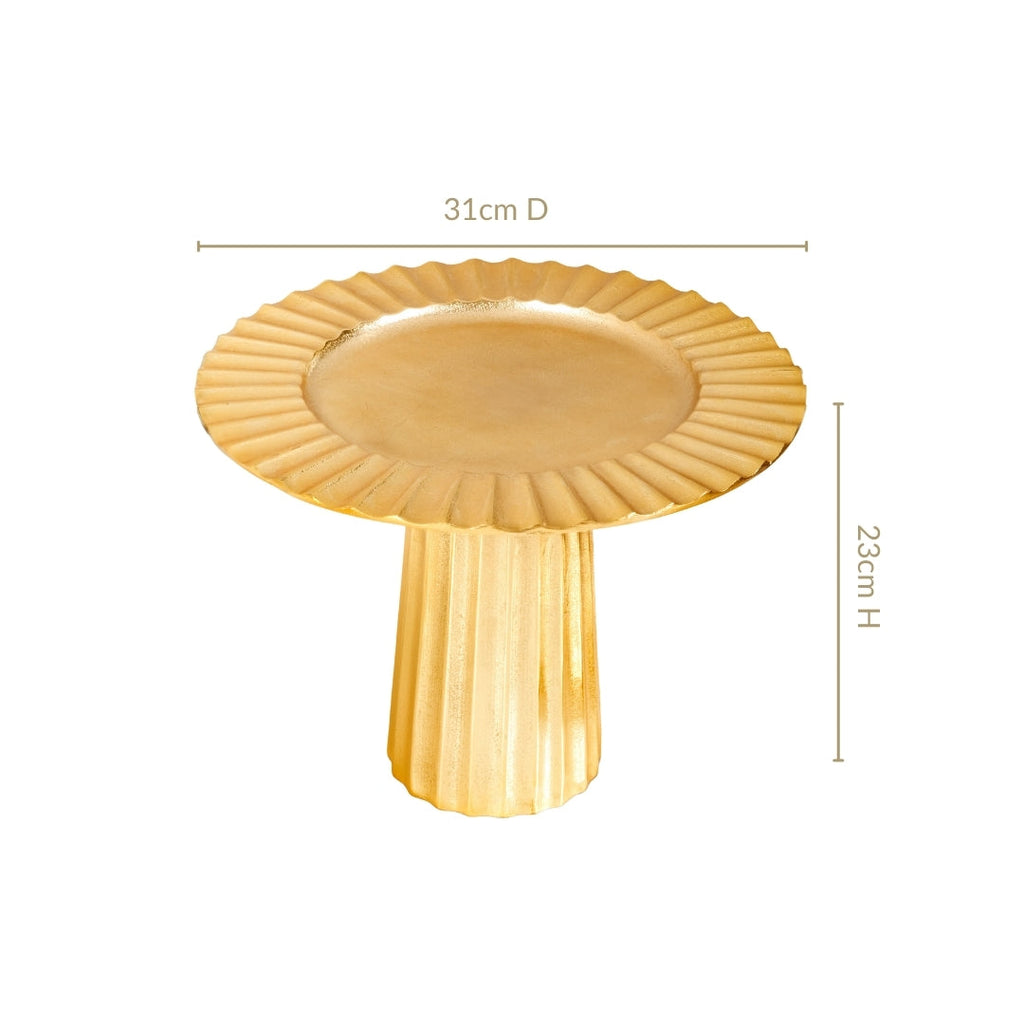 Halo Gold Dessert Riser Tall