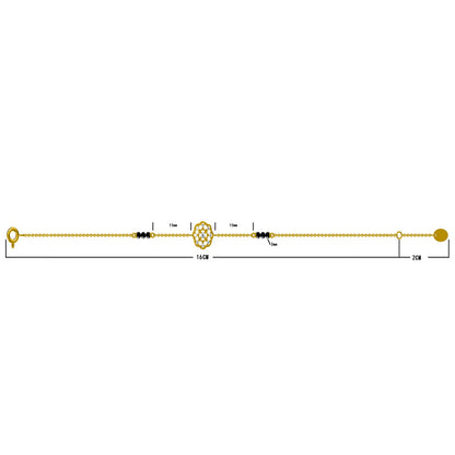 Lakshmi Mangalsutra Bracelet | 18K Gold Vermeil