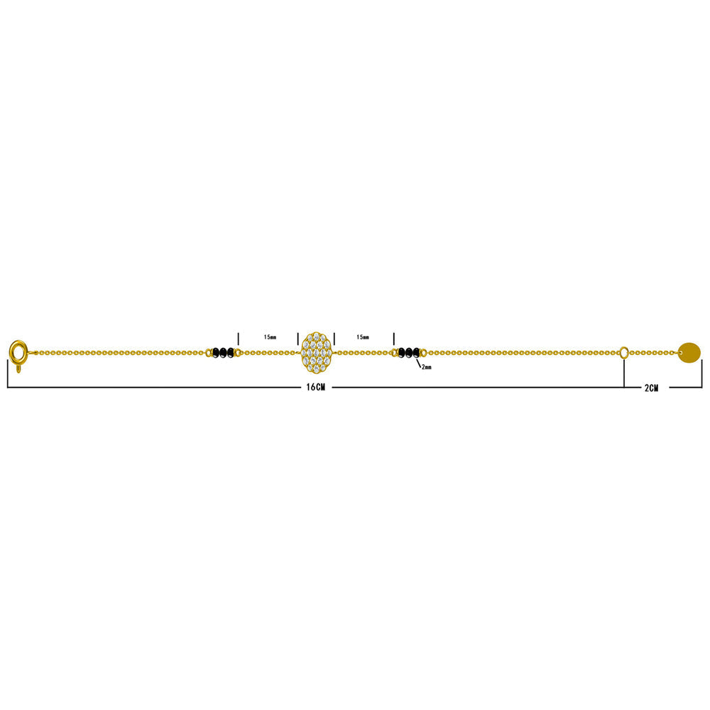 Bhavya Mangalsutra Bracelet | 18K Gold Vermeil