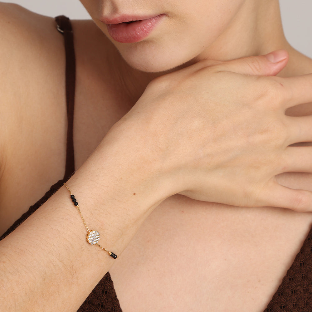 Bhavya Mangalsutra Bracelet | 18K Gold Vermeil