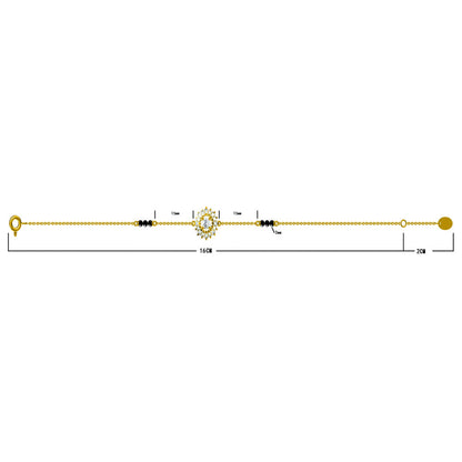 Hamsini Mangalsutra Bracelet | 18K Gold Vermeil